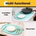 Conlun Bowl Pad for Dogs & Cats - BPA-Free Silicone Feed Mat with High Edges (Turquoise 48x30cm) - Spill-Proof Rubber Dog Bowl Pad - Buy Online on GoSupps.com