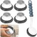 MABCIRY Stainless Steel Scrubber Multifunctional Steel Scouring Pads with Handle Rustproof Stainless Steel Sponges Portable Dish Scrubbers Reusable Utensil Scrubber for Home Kitchen Pot Pan(5pcs) - Buy Online on GoSupps.com