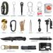 20-in-1 Survival Kit & Emergency Equipment | Camping Accessories Flashlight & Flint | Perfect Personalized Gifts for Dad & Men | International Shipping Available - Buy Online on GoSupps.com