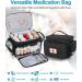 Jaffzora Medicine Organizer Bag - Pill Bottle Storage Box for Nurses | Home Health Nurse First Aid Travel Bag - Black - Buy Online on GoSupps.com