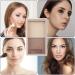Face Matte Bronzer | Long-Lasting Matte Bronzer Contour Makeup Supplies - Multifunctional Pressed Powder Shimmer Bronzer Shiny Bronze Booster Highlight for Girls Daily Makeup Contour Powder Group B - Buy Online on GoSupps.com