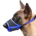 Heele nylon muzzle for dogs adjustable loops breathable safe fast faster seat for small medium-sized dogs prevents biting chewing and barking (S blue) S blue