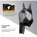 Harrison Howard CareMaster Horse Fly Mask with Ears & Nose Fringe | Ultimate Fly Protection in Piano Black M - Buy Online on GoSupps.com