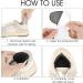 Back of Heel Cushion Pads - 2 Pairs Adhesive Heel Grips for Boots | Reusable Anti-Blister Inserts for Men & Women - Buy Online on GoSupps.com
