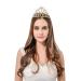 DcZeRong Gold Bridal Shower Tiaras for Bride To Be Bachelorette Party - Clear/Gold - Buy Online on GoSupps.com