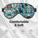 Many Beagle Patterns Unisex Sleep Mask | Double-Sided Eye Mask for Sound Sleep & Skin Care | Black - Buy Online on GoSupps.com