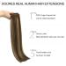 Buy Doores Real Hair Extensions - Seamless Balayage Chocolate Brown to Caramel Blonde 50cm | 7 Pieces Clip-In 110g - Buy Online on GoSupps.com