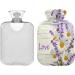 Buy Naanle Vintage Daisy Lavender Hot Water Bottle - 2L for Back Pain Relief & Heat Therapy | International Shipping Available - Buy Online on GoSupps.com