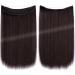PARXITN Secret Hair Extensions 50 cm Long Invisible Wire Hair Extensions Secret Hair Extensions Silky Straight Synthetic Hairpieces Fish Line 1 Piece Hair for Women Dark Brown - Buy Online on GoSupps.com