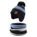 XIAOHAWANG Striped Winter Baby Beanie Knitted Hat Boys Girls Toddler Kids Warm Children Classic Beanie Hats 4-8 Years Sky Blue(Hat+Scarf)