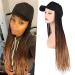 Yunkang Baseball Cap Wig Long Ombre Braids Hat with Synthetic Box Braiding Hair Extensions - Black/Brown/Light Brown (B-53) - Buy Online on GoSupps.com