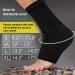 POWERLIX Ankle Brace Compression Support Sleeve (Pair) for Injury Recovery and Joint Pain - Achilles Tendon and Plantar Fasciitis Support with Arch Compression - Eases Swelling - Black Medium - Buy Online on GoSupps.com
