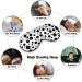 Chaotic Black Dots Sleep Mask for Women | Adjustable Eye Shades Cover with Elastic Strap - Perfect for Sound Sleep - Buy Online on GoSupps.com
