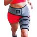 Sparthos Hip Brace - Sciatic Nerve Suport Belt - Sciatica, SI Joint, Hamstring Pain Relief - Orthopedic Thigh Groin Compression Wrap - Flexor Strain Arthritis Siatic - For Men & Women (Right Leg)
