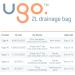 Ugo 2L Night Bags x10 - Catheter Drainage Bags with Lever Tap for Continuous Drainage (Pack of 10) - Sterile - Buy Online on GoSupps.com