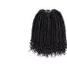 12 Inch Goddess Faux Locs Crochet Hair - 6 Packs Synthetic Braids with Curly Ends for Black Women (1B) - Buy Online on GoSupps.com