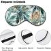Tropical Palm Trees Tiger Sleep Mask - Adjustable Eye Cover for Sleeping, Block Light for Night Travel and Nap - Men and Women - Buy Online on GoSupps.com