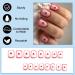 24 Pcs Valentine's Day Press-On Nails | Red Heart Ballerina Acrylic Full Cover | Perfect for Women & Girls - Buy Online on GoSupps.com