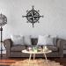 Luccyle 43cm Large Nautical Compass - Black Metal Home & Outdoor Decoration - Buy Online on GoSupps.com