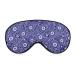 Blue Paisley Sleep Mask for Women Adjustable Sleeping Eye Shades Cover with Elastic Strap