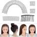 GEDOX Wire Hair Finishing Combs Simple Fastt Hair Spiral Metal Wire Hair Combs Invisible Hair Fixer Stretchable Hair Updo Styling Tool Decorative Mini Bangs Holder For Women & Girls  - Buy Online on GoSupps.com