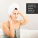 Homelevel 2x Terry Hair Turban with Button - 100% Cotton Quick-Drying Head Towels - 2-Pack - Soft White Hair Towel Set - Buy Online on GoSupps.com