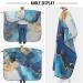 Waterproof Barber Cape - Blue Marble & Cheetah Haircut Bib for Men | Unisex Hair Cutting Cape | Shop Now - Buy Online on GoSupps.com