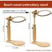 Rotating Cross Stitch Embroidery Hoop Stand - Hands-Free Lap Holder for Needlework Projects | Natural Beech Wood - Buy Online on GoSupps.com