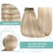 Youngsee Clip-In Hair Extensions - Real Remy Hair 30cm 80g Platinum & Ash Blonde Highlights Short 7PCS - Buy Online on GoSupps.com