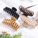 4 Pcs Large Hair Claw Clips For Women  4.3 Inch Claw Clips For Thick Curly Hair  Big Matte Hair clips  Strong Hold Neutral Hair Accessories for Girls