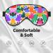 Colorful Dog Paw Print Double-Sided Eye Mask Soft and Light Blocking for Enhancing Sleep Quality - Buy Online on GoSupps.com
