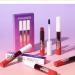 LuckNest Peel Off Lip Stain Lip Tint Set of 3 long lasting peel off matte lip gloss matte liquid lipstick nude lip gloss waterproof lip tint non stick for women - Buy Online on GoSupps.com