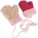 RUIXIA Kids Winter Knitted Gloves - Cute Cartoon Bear Mittens - Baby Warm Thicken Cashmere Gloves - Full Finger Wrist Glove - 0-3 Years - Red - Buy Online on GoSupps.com