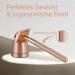 ANYMALE Safety Razor Rose Gold Edition - Eco-Friendly Ladies Set with Stand & 5 ASTRA Blades - Plastic-Free Metal Razor - Buy Online on GoSupps.com