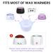 2Pcs Silicone Wax Pot with Spatula | 500ml Wax Warmer for Hair Removal Kit | Replacement Waxing Bowl for Wax Machine | 16.9 Oz Capacity - Buy Online on GoSupps.com
