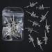 3D Metal Gun Nail Charms Set - Retro Silver Weapon Design - DIY Nail Art Accessories - Buy Online on GoSupps.com