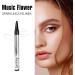 Music Flower Liquid eyeliner with pearl shine waterproof and smudgeproof liquid eyeliner flexible brush tip for easy operation versatile use in one pen silver - Buy Online on GoSupps.com