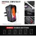 Waterproof Bike Holder & Cell Phone Bag for Smartphones Up to 6.9 inches | Luroon Bicycle Handlebar Bag with Rain Hood - Gray - Buy Online on GoSupps.com