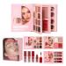 Mini Makeup Palette: Lipstick lip gloss eyeshadow swatches Shimmer Rouge highlighter American and European style cosmetics book | Portable Makeup Set