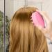 Hair Massage Device - Manual Scalp Brush with Handle | Dual-Use Hair Cleaning & Head Massage Accessory - Tayst Pink Shiny Arc for Women - Buy Online on GoSupps.com