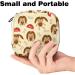 Cute Dog Bone Pattern Menstruation Pad Bag with Zipper - Stylish Napkin & Tampon Bag for Women & Girls | Color 7 - Buy Online on GoSupps.com