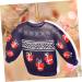 Alipis 4pcs Pendant Resin Xmas Design Party Home Christmas Pendants Sweater Tree Ornament Festival Hanging Bluex4pcs 9x6cmx4pcs - Buy Online on GoSupps.com
