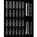 Spohom 480pcs Clear Nail Tips for Acrylic Nails - Professional Square Coffin No C Curve Extra Long Tapered Straight Fake Nails Tips - Salon Quality DIY Square and Coffin Styles - Buy Online on GoSupps.com