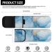 Blue Marble Print Neoprene Curling Iron Holder | Water Resistant & Heat Resistant Travel Organizer for Women - Buy Online on GoSupps.com