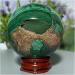 Natural Crystal Rough Natural Sphere Green Malachite Crystal Ball Natural Geode Hand Polished Specimen Reiki Gift Stone Home Decoration 1pc 350-370g - Buy Online on GoSupps.com