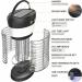 Mosquito Killer lamp Portable Bug Zapper Light Bulbs & Waterproof Camping Lantern 1800mAh Battery USB and Solar Rechargable LED Insect & Fly Killer for Outdoor Home Bedroom Backyard Patio Black - Buy Online on GoSupps.com