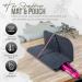 Glamza Hair Straightener Mat & Pouch - Made from Heat Resistant Safety Felt - Ideal for Home & Travel (Dark Grey (Pouchy)) - Buy Online on GoSupps.com