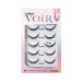Laflare 3D Nature Faux Mink VOIR Eyelashes Ultra Soft Light Wispy Knitted Natural Looking Reusable Professional Easy to Apply Eyelashes 5 Pairs Value Pack (VR13X5P)