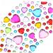 NUOBESTY Acrylic Sticker Makeup Face Jewels - 8 Sheets of Rhinestone Stickers for DIY Nail Art & Facial Decor | International Shipping Available - Buy Online on GoSupps.com