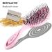 CHIARA AMBRA Bio Friendly Detangling Brush - Vegan Vent Hairbrush for Thick & Curly Hair - Pink - Buy Online on GoSupps.com